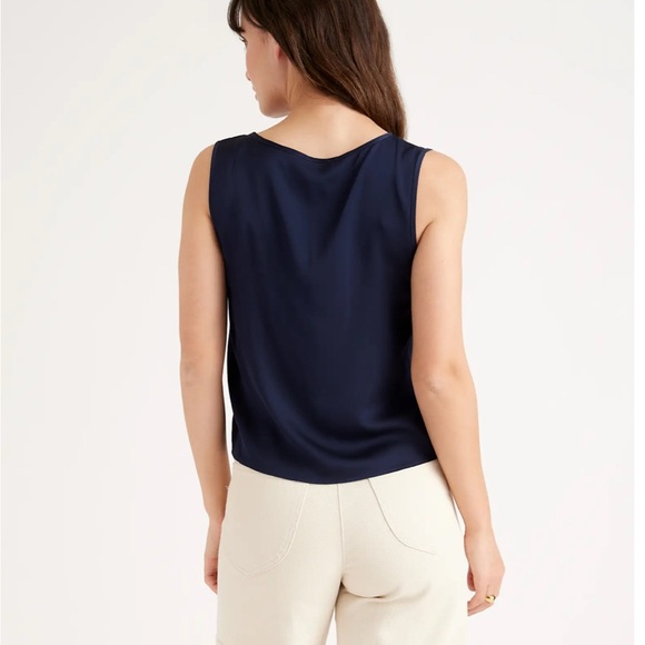 Quince Washable Stretch Silk Sleeveless Blouse - Picture 2 of 5